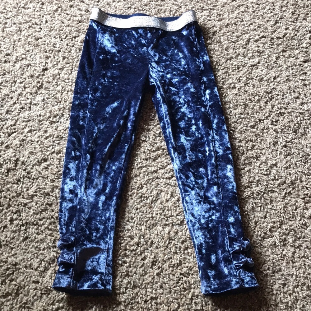 365 Kids Blue Shimmery Velvet Pants